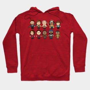 Miniature Chibi Manga Zombie Killers - The Walking Dead Hoodie